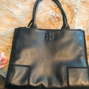✨AUTHENTIC Tory Burch Ella Canvas Leather Tote✨
